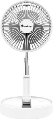 Sun King Foldable Silent and Portable with 1 Year Warranty 203.2 mm Pedestal Fan