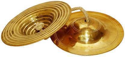 BAKHE HUB 4 inch Brass Manjira Kartal Instrument