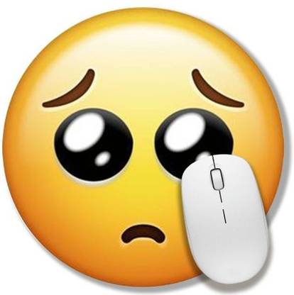 SKY DOT EMOTIONAL EMOJI Non Slip Base Mousepad