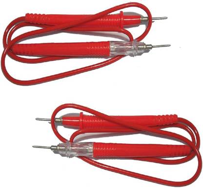 shop shandaar Continuity Tester with Light Indicator for Checking All Wire and Power Cables--2 Pieces (Multicolour) (Length--1M) Analog Multimeter
