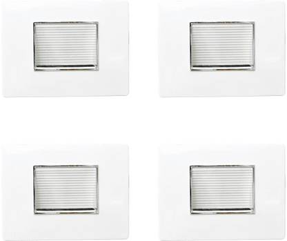 HI-PLASST LED 3 Module Step Light Foot Lamp (Pack of 4pcs) Flood Light Outdoor Lamp
