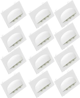 HI-PLASST LED 3 Module Round Foot Lamp (Pack of 12pcs) Flood Light Outdoor Lamp