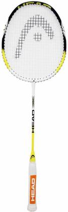 Head Nano Ti Comp Graphite Aluminium Yellow, White Strung Badminton Racquet