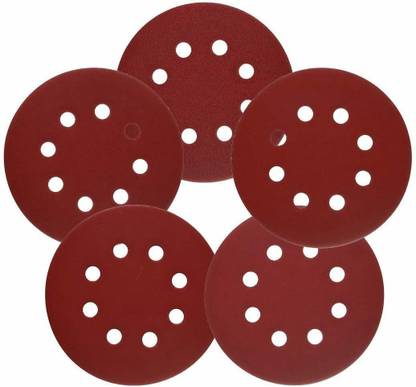 sarrah 20 pcs 5 Inches Orbital High Grit Sanding Discs, 80, 120 Grits 8 Hole Orbital Sandpaper with Loop for Power Random Orbit Sander Emery Sandpaper