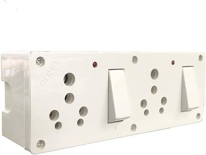 Cona Smyle 16A,DOUBLE COMBINE WITH BOX 2  Socket Extension Boards
