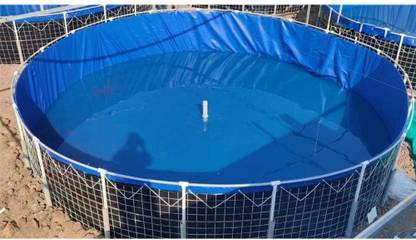 Jainsons Pet Products Biofloc Fish Farming Tank Round Pond 650 GSM Tent - For Tarpaulin for (20000 LTR, Dia. 5 Mtr, Height 1.3 Mtr