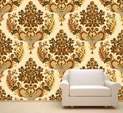 digital print world Floral & Botanical Multicolor Wallpaper
