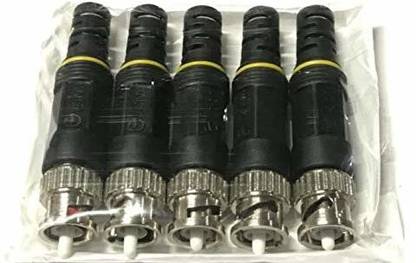 G-vision Plastic Cap Pure Brass BNC, Pack of 5 PCS BNC Wire Connector