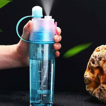 Attilio Spray Water Bottle for Cycling, Running, Gym, Hiking, Drinking, Kids Boys, Girls 600 ml Flask