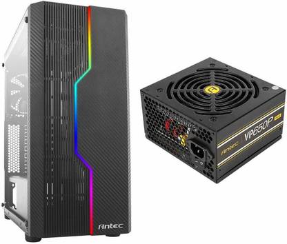 Antec NX230 NX Series-Mid Tower Gaming Cabinet Computer case with 650W PSU Mid Tower Cabinet with USB 2.0 and USB 3.0 Ports Compatible with Computer