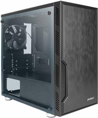 Antec VSK10 Window Highly Functional Micro-ATX Gaming Cabinet with Transparent Side Panel, 1 x 120mm Regular Fan in Rear Preinstalled Mid Tower Cabinet