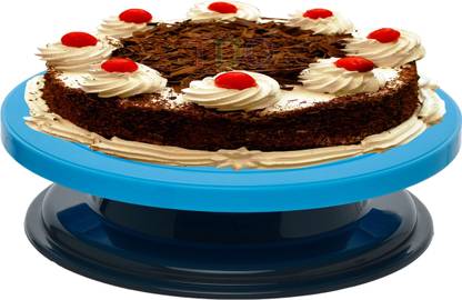 TDO Cake Decorating Rotating Cake Turntable Revolving Cake Stand Sugarcraft, Cake Tools Decorating 360 Round Easy Rotate with Cake Decoration Fondant (Cake Table) Plastic, Silicone Cake Server Plastic Cake Server