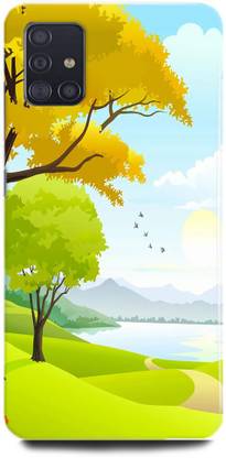 INDICRAFT Back Cover for Samsung Galaxy A51 TREE, GRASS, SKY, GREEN, LANDSCAPE