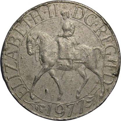 CoinView Elizabeth II DG. Reg. F.D (1977) Pack of 1 Extremely Rare Coin Modern Coin Collection