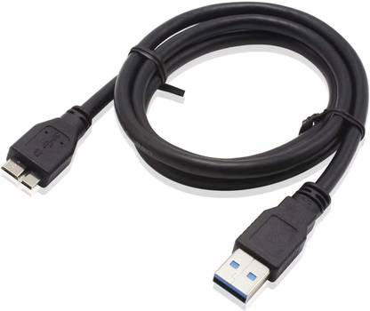 Darahs Lightning Cable 2 A 0.3 m Micro USB 3.0 Cable (30 CM) for External HD WD My Passport Seagate Expansion