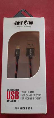 ARROW Micro USB Cable 1.2 m NYLON BRAIDED USB DATA CABLE