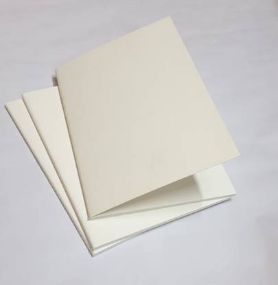 INNAXA Off-White Pack of 3 A5 Notebook Blank 64 Pages