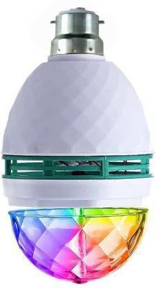 LooknlveSports Diwali Offer Buy now 360 Degree LED Crystal Rotating Bulb Magic Disco LED Light,LED Rotating Bulb Light Lamp for Party/Home/Diwali Decoration Single Disco Ball