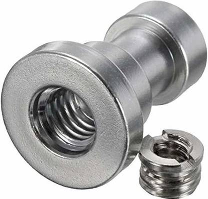 SHOPEE Nut & Bolt Set Branded Tripod Screw Adapter with 1/4” to 3/8” Screw for Camera Flash Bracket Light Stand Tripod Monopod