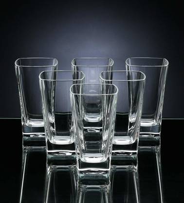 Meldique (Pack of 6) Juice Glass Drinking Glass Water Glass Set For Home Office Restaurant Glass Set Water/Juice Glass