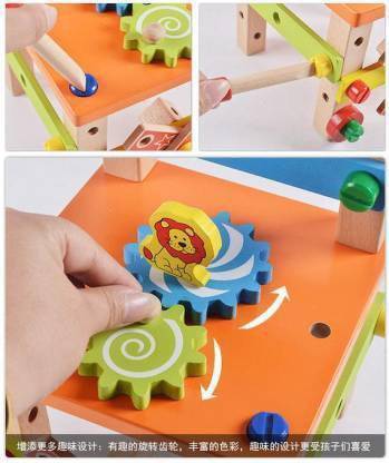 WECAN FASHION Assembling Disassembling Chair with Nut & Screw (Multicolour)