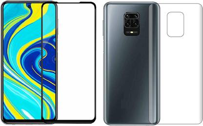 Mobilive Front and Back Tempered Glass for Xiaomi Redmi Note 9 Pro