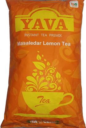 YAVA INSTANT MASALA LEMON TEA PREMIX (MASALEDAR) - FOR VENDING MACHINES - 1 KG Lemon Instant Tea Pouch