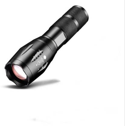 Xezon Rechargeable Ultra Bright Water Resistance 5 Active Mode Selection Fully Adjustable Zoom ABS Build High Lumen Multi Power Option AAA OR Rechargeable Battery Flashlight Handheld Portable Flashlight Torch For Home Outdoor Emergency Tour Camping Hiking Fishing Indoor Torch