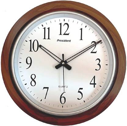 President Quartz Analog 42 cm X 42 cm Wall Clock