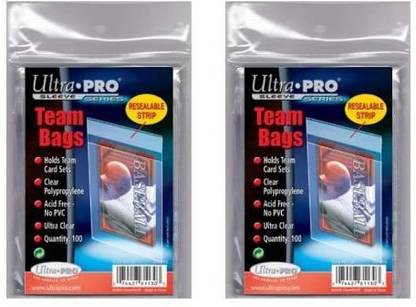 Ultra Pro 200 Standard Team Bags 2 Packs of100 New Team Set Lot Value Pack