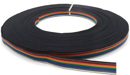 samest Flat Ribbon Cable 10 Colour wire 2m Electronic Components Electronic Hobby Kit