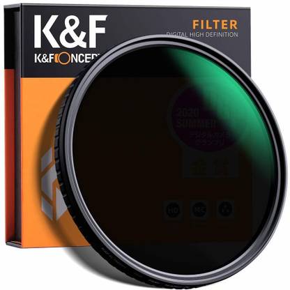 K&F Concept Variable Fader ND2-ND32 ND Filter for Camera Lens No X Spot ND Fader Weather Sealed (58mm) Variable ND Filter