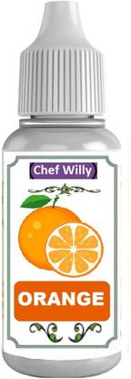 chef willy Fruit Extract Natural Flavor Essence Syrup for cakes sweets candies and drinks orange flavor Orange Liquid Food Essence