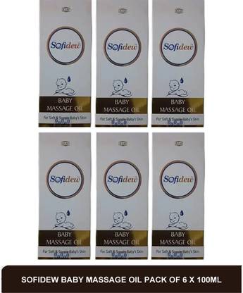 Sofidew BABY MASSAGE OIL - baby massage oil for fairness(pack of 6)100ml