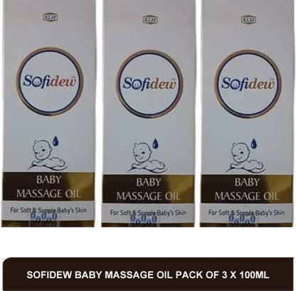 Sofidew BABY MASSAGE OIL - baby body massage oil(pack of 3)100ml