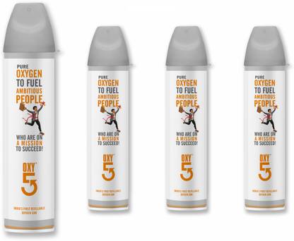 OXY5 Portable Oxygen Can 4 PCS Portable Oxygen Can