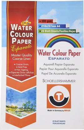 SCHOELLERSHAMMER Esparto Water Color Paper A4 300 gsm Watercolor Paper