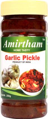 Amirtham GARLIC PICKLE 250GM PACK Garlic Pickle