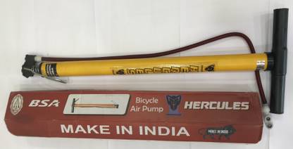 HERCULES BICYCLE AIR PUMP-YELLOW कार पंप