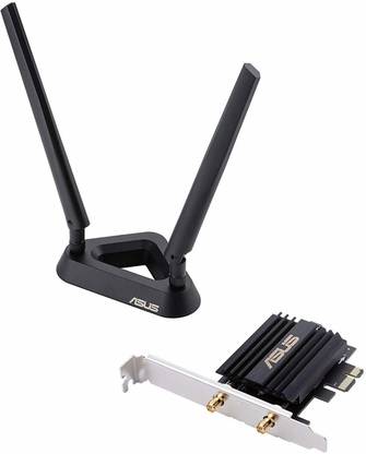 ASUS PCE-AX58BT Wi-Fi 6 Router 2.4 GHz, 5 GHz 2976 Mbps Wifi Speed Dual Band Internal & External Antenna Ethernet (Cable Broadband)