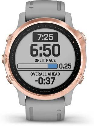 GARMIN 6S , Premium GPS Watch, Music, Pace Guidance and Pulse Ox Sensors Smartwatch