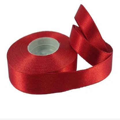 World Wide Villa SATIN RED RIBBON ROLL LONG LENGTH