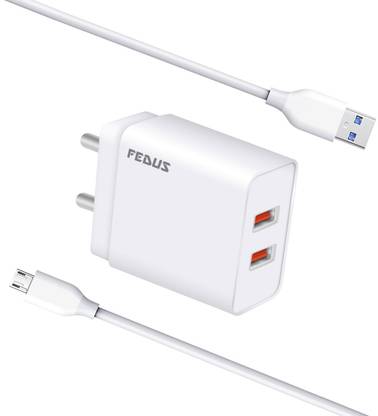 फेडस Fast charger for android mobile|fast charger adapter | mobile charger for android phones - 3AMP 5 VOLT मोबाइल चार्जर