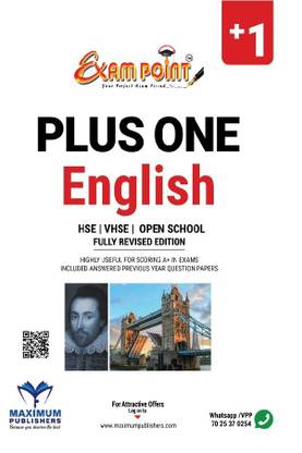 PLUS ONE ENGLISH (KERALA SYLLABUS,HSE,VHSE,OPEN SCHOOL)