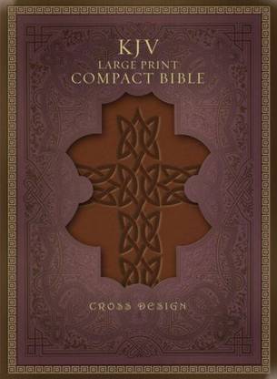 KJV Large Print Compact Bible, Black, Indexed
