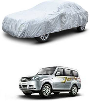 Vedika Collection Car Cover For Tata Sumo Grande MK II (Without Mirror Pockets)