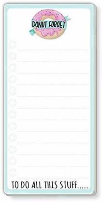 Nourish ToDo List Note Pad Regular Note Pad Ruled 50 Pages