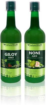 Naturewell Giloy/Noni for Building Immunity and Digestion Booster /Pack of 2