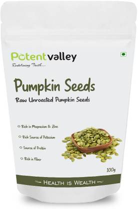 Potentvalley Raw Pumpkin Seeds Keto Snacks, Paleo, Gluten Free, Vegan, Organic, Plant Based, High Protein, Low Glycemic Index, Peanut Free Facility Pumpkin Seeds