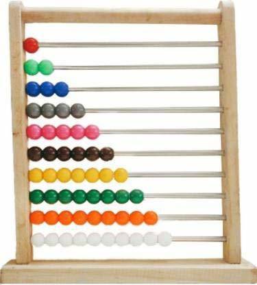 सुपरमर्के Wooden Calculation Abacus Counting Addition Subtraction | Maths Learning Early Educational Kit Toy for Kids 3+ Years (Wooden Abacus Ancient Way to Teach Mathematics)